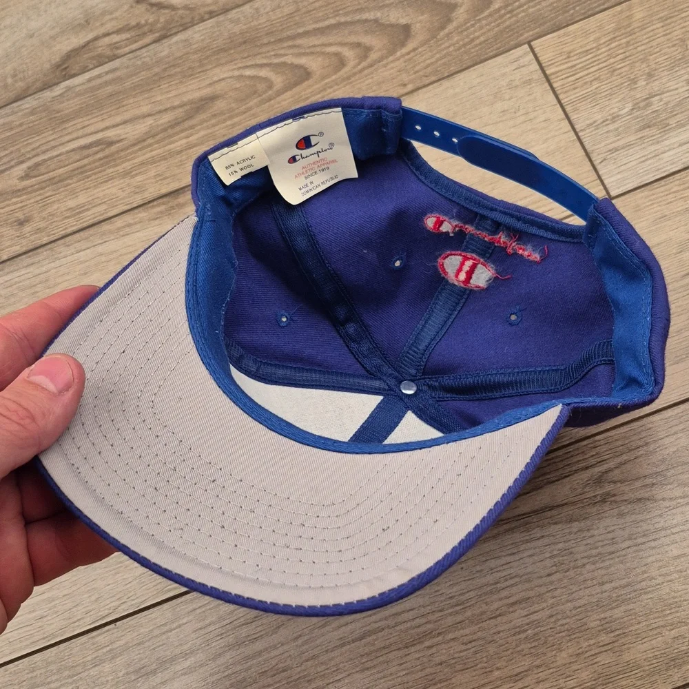 KANSAS UNIVERSITY Logo‎ College Football Champion Snapback Cap Hat 90s VTG RARE